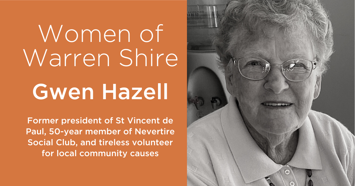 Women of Warren Shire - Gwen Hazell - Post Image